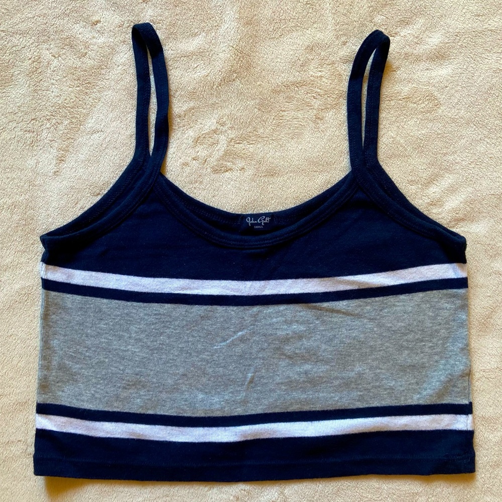 John Galt by Brandy Melville Striped Navy Camisole